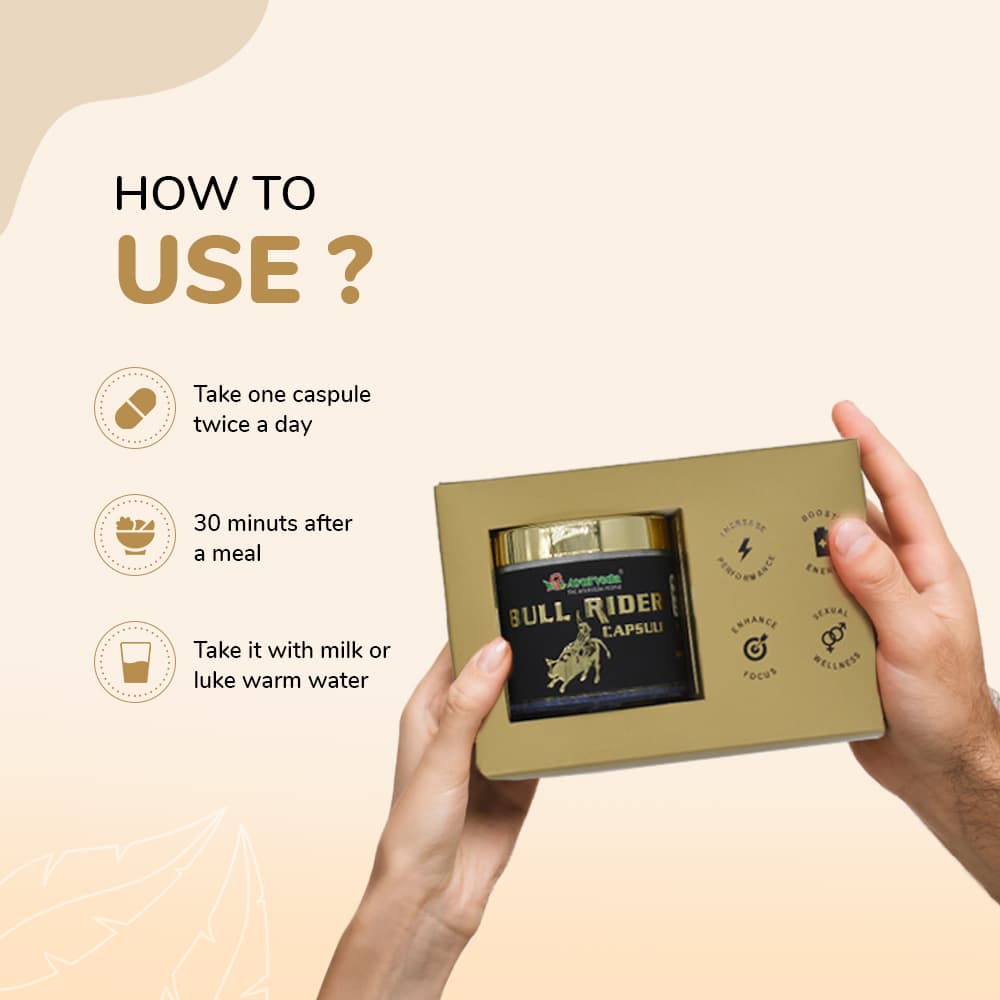Bull Rider Capsule - Ayurvedic Stamina & Vitality Booster