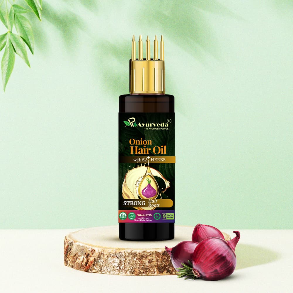 Organic Onion Hair Oil for Hair Fall Control & Hair Regrowth 