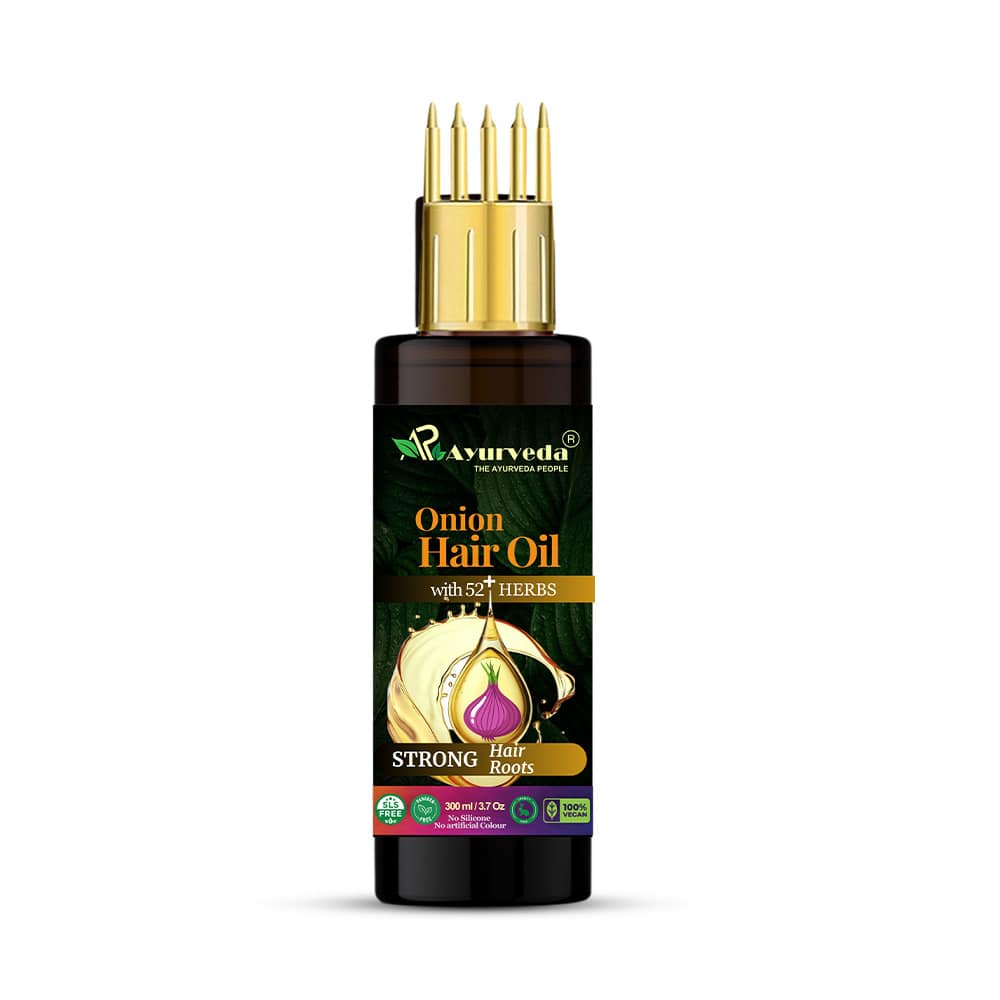 Organic Onion Hair Oil for Hair Fall Control & Hair Regrowth 