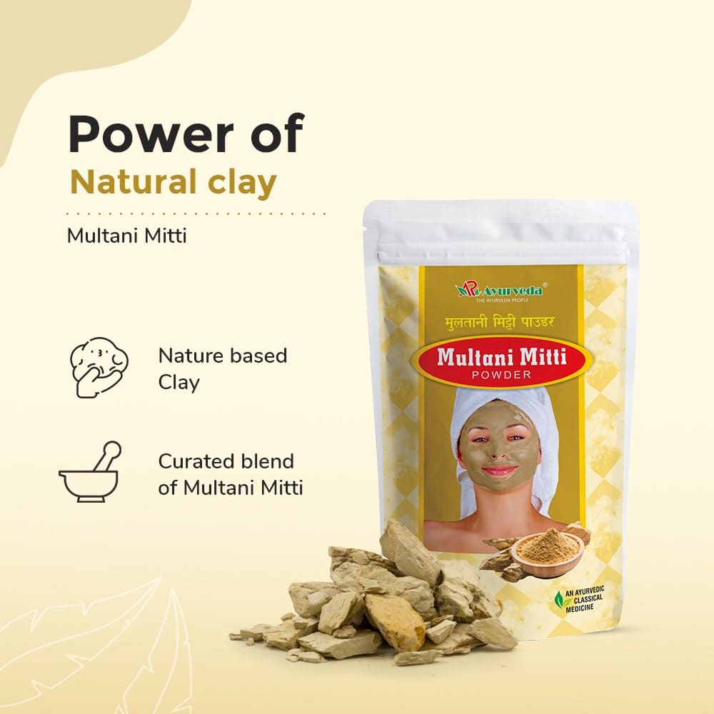 Organic & Pure Multani Mitti Powder For Glowing Skin