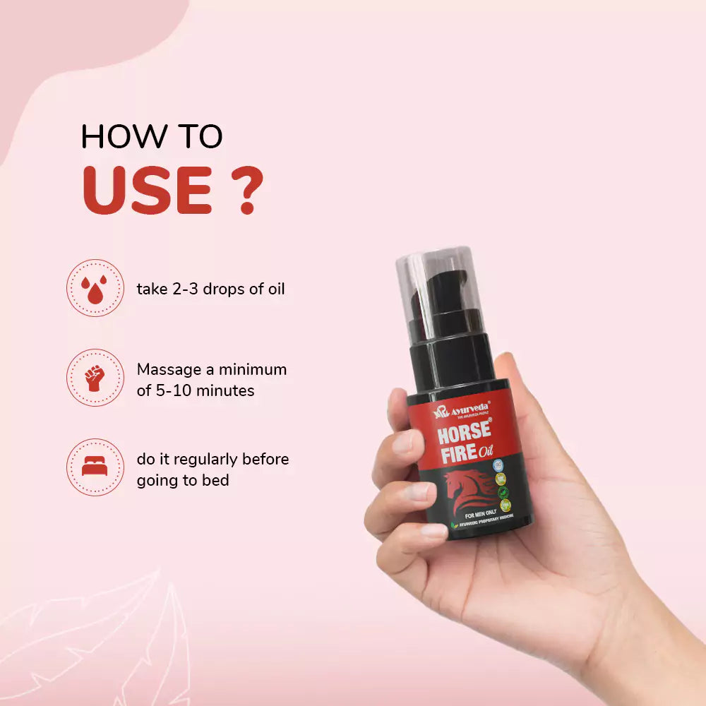 Horse Fire Oil- Ayurvedic Massage Oil for Strength & Stamina