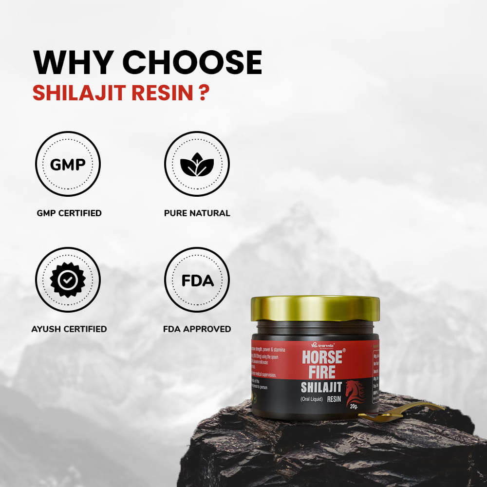 Horse Fire Shilajit Resin- Himalayan Origin Pure 20g